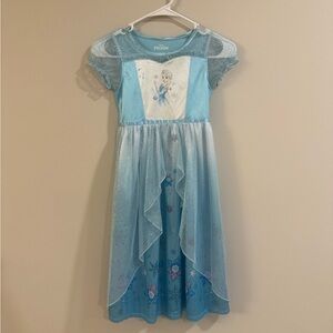 Disney Princess Elsa Costume Dress/Night Gown for Girls Size M(8)